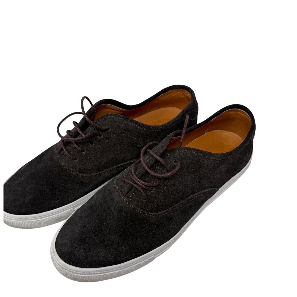 Beckett Simonon Conti Sneakers  Men's Water-Repellent Suede Brown Sz 10